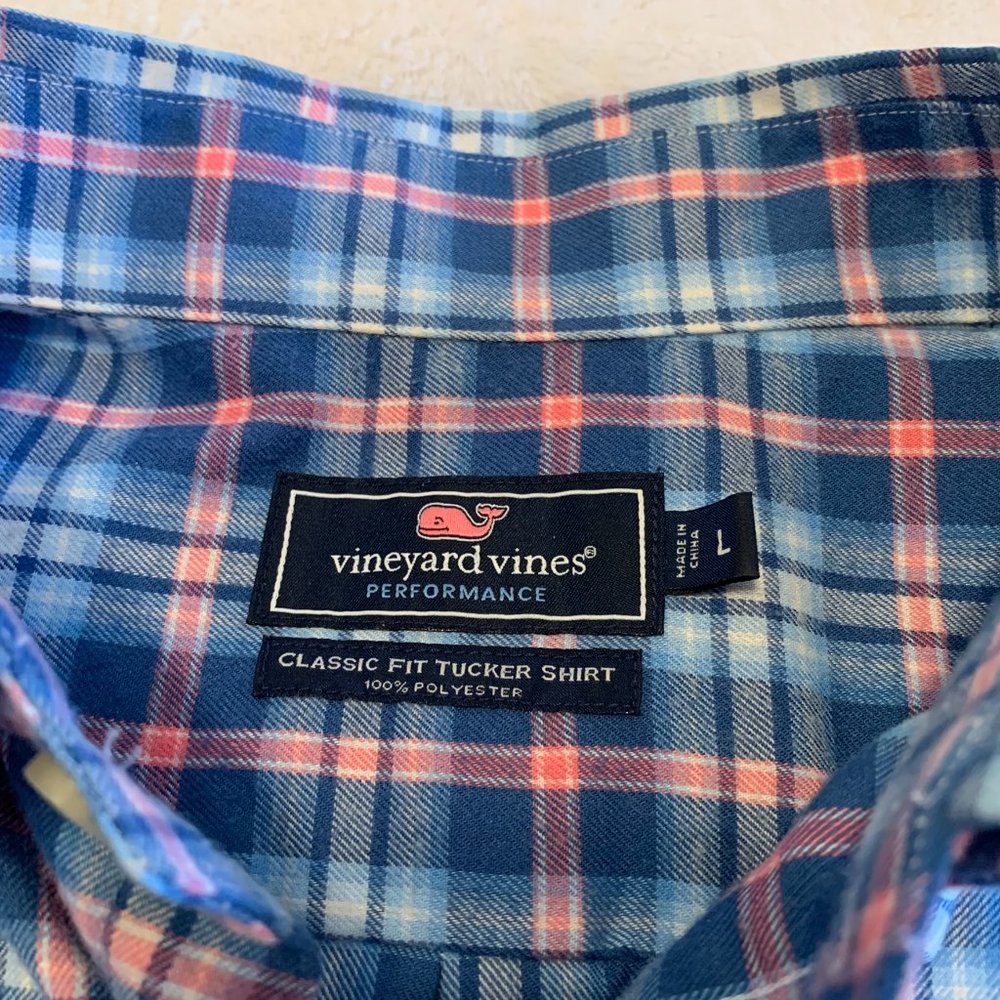 Vineyard Vines Plaid Performance Button Down Shir… - image 2